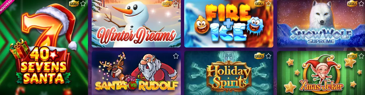 Jeux de Noël sur CASINO MYJACKPOT